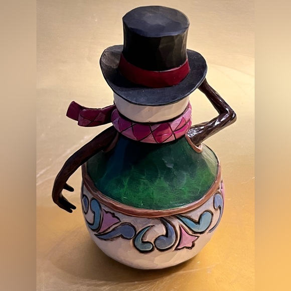 Jim Shore Heartwood Creek: "Sno' Time Like Wintertime" Snowman Figurine - Picture 2 of 3